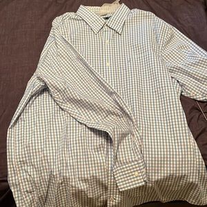 Nautica blue button down shirt